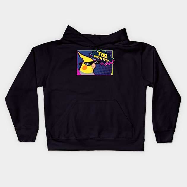 Tiel with It Cockatiel Comic Kids Hoodie by FandomizedRose